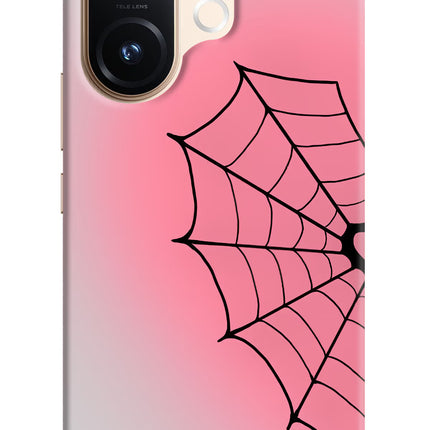 Pink Web Vivo T4 Pro 5G Hard Case Back Cover by Casekaro