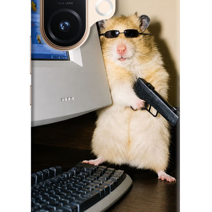 Hacker Hamster Vivo T4 Pro 5G Hard Case Back Cover by Casekaro