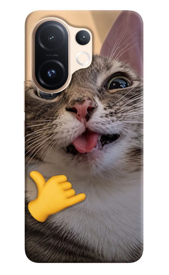 Silly Cat Call Vivo T4 Pro 5G Hard Case Back Cover by Casekaro