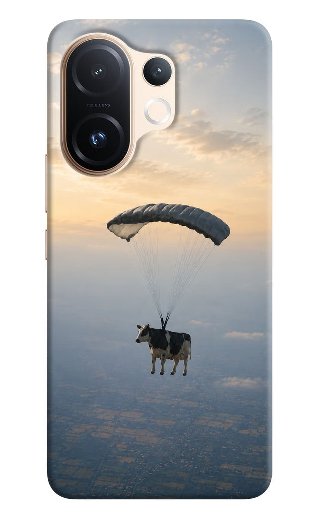 Skydiving Cow Vivo T4 Pro 5G Hard Case Back Cover by Casekaro