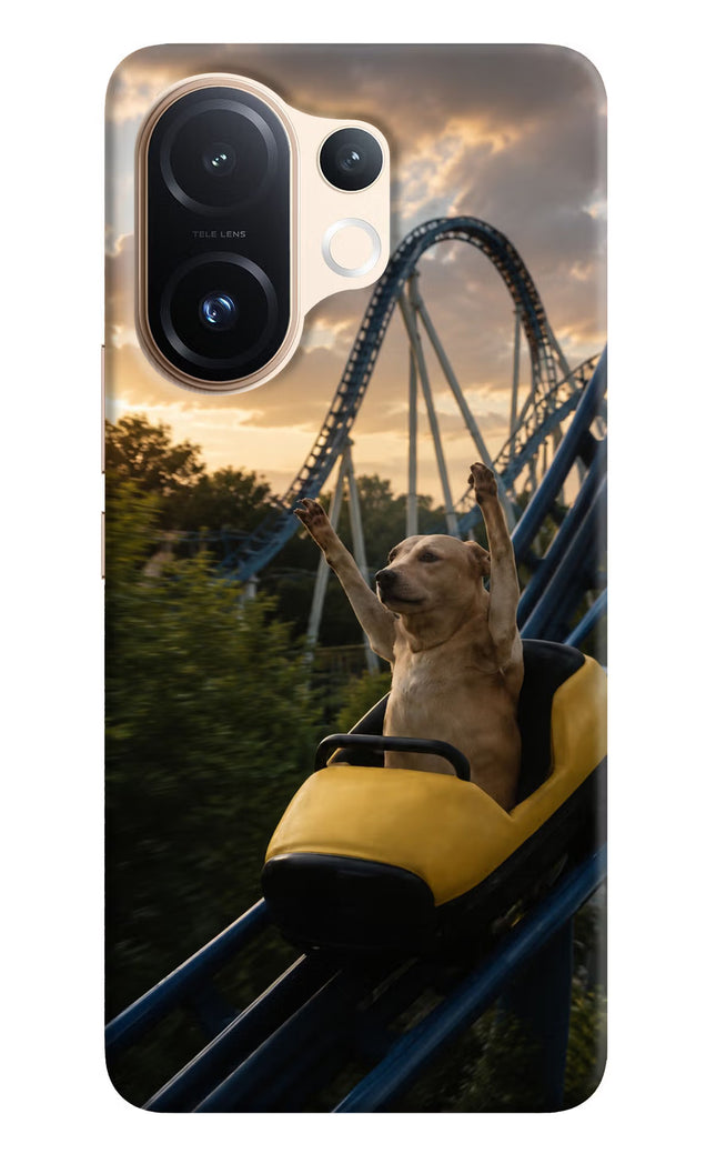 Rollercoaster Dog Vivo T4 Pro 5G Hard Case Back Cover by Casekaro