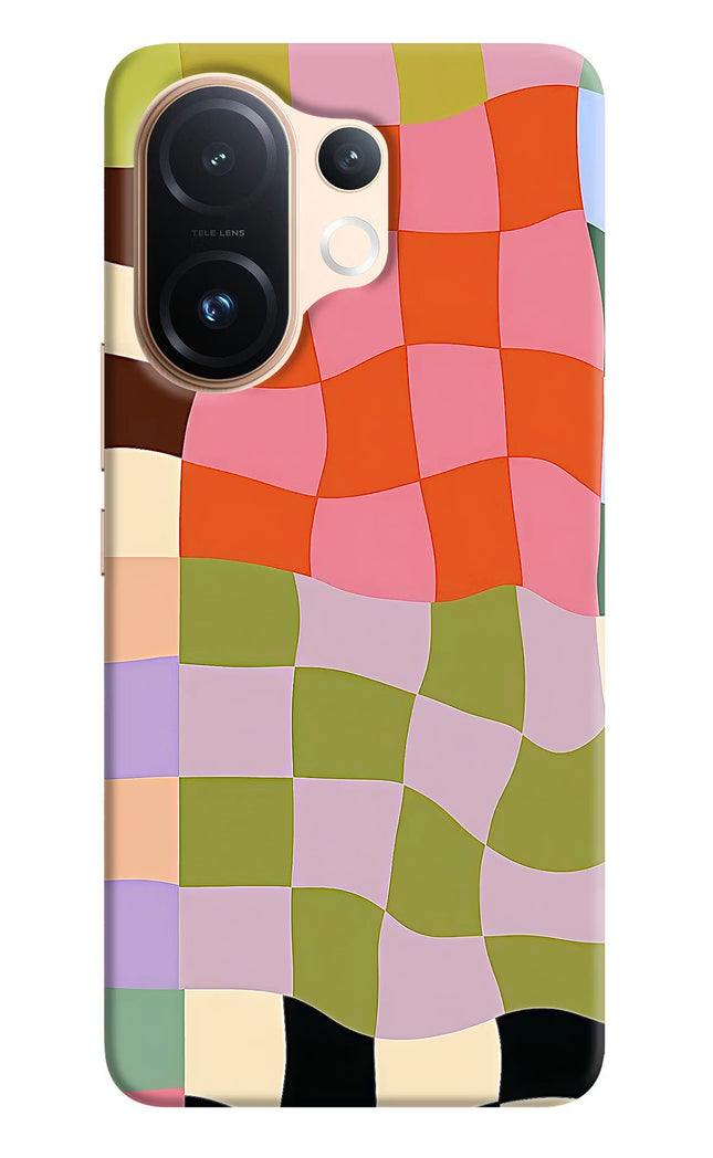 Wavy Grid Vivo T4 Pro 5G Hard Case Back Cover by Casekaro