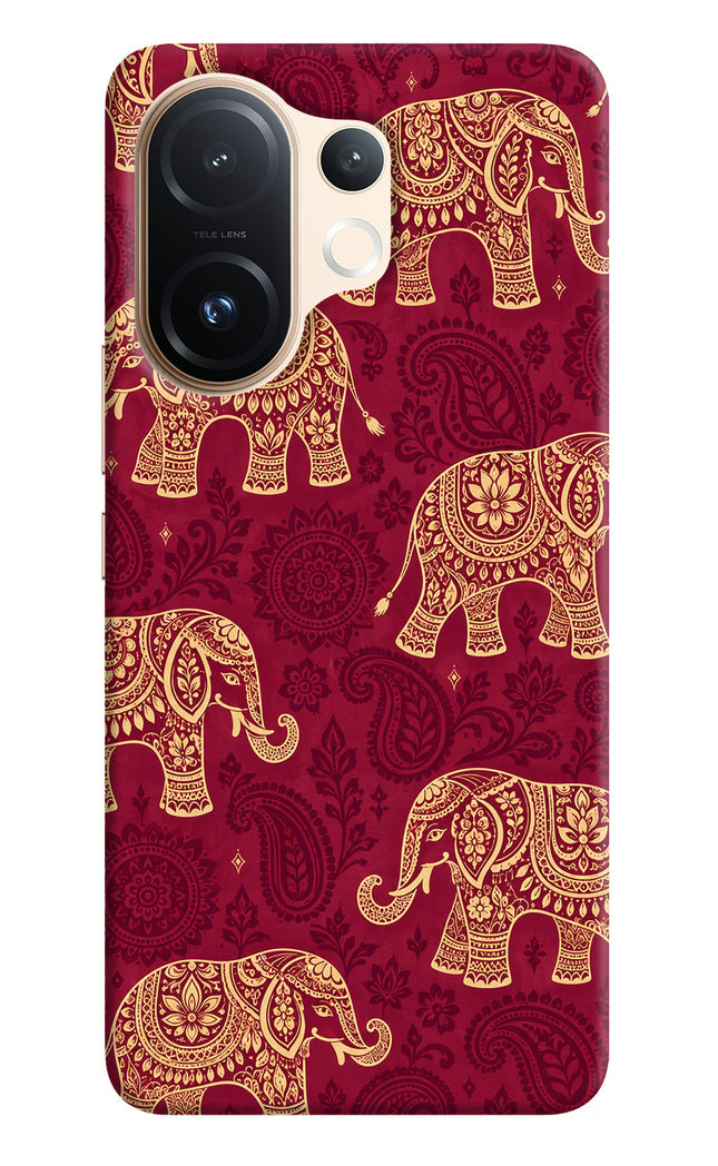 Maroon Elephant Vivo T4 Pro 5G Hard Case Back Cover by Casekaro