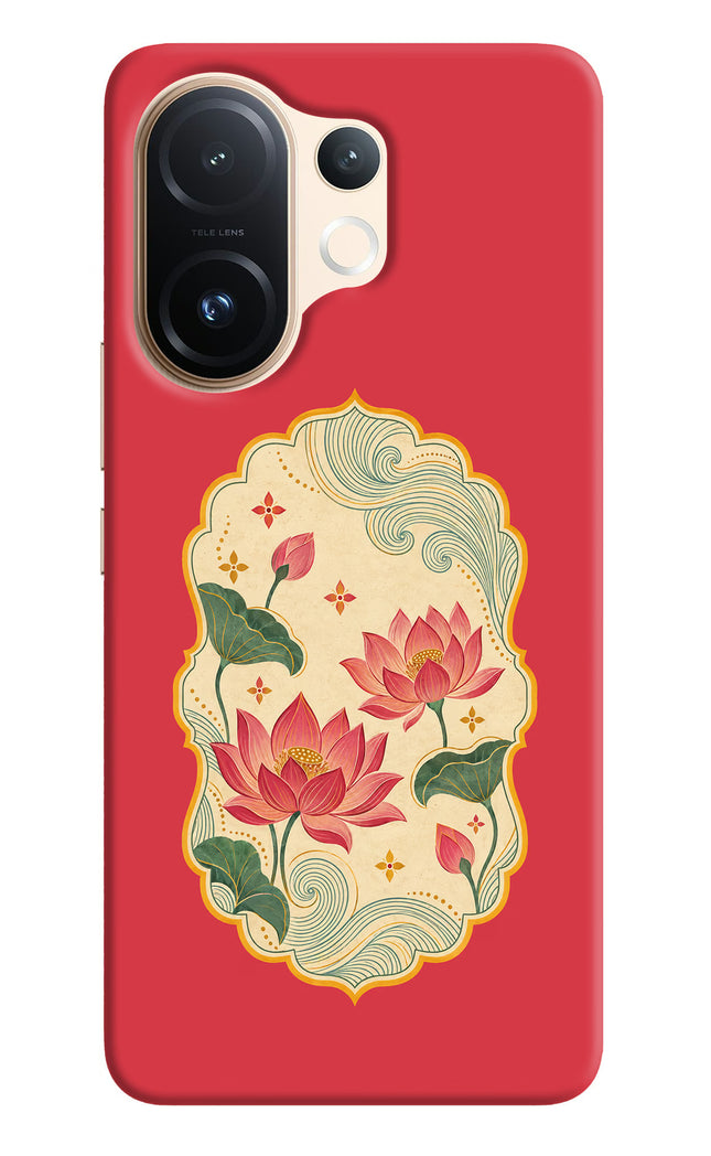 Pink Lotus Vivo T4 Pro 5G Hard Case Back Cover by Casekaro