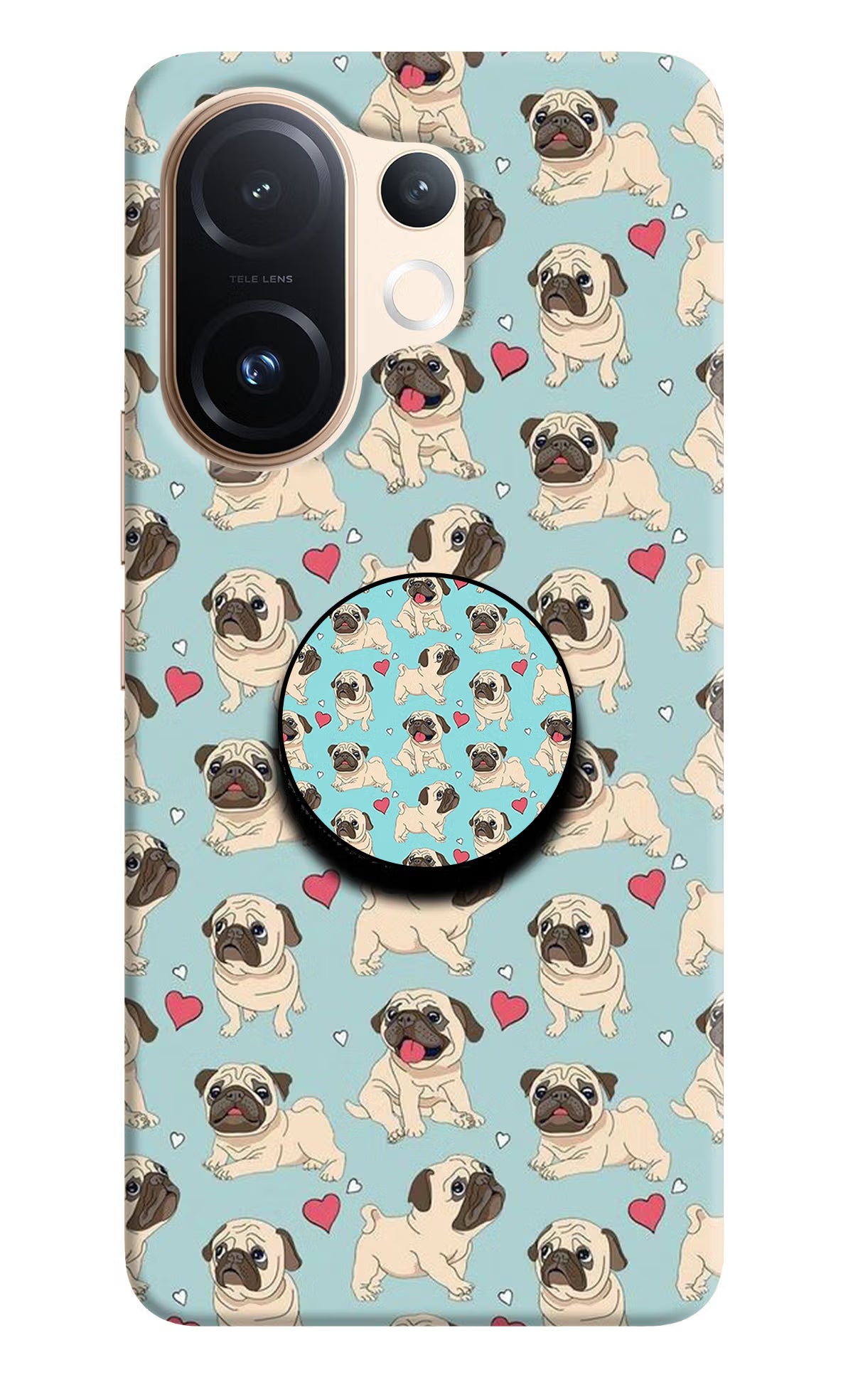 Pug Dog Vivo T4 Pro 5G Pop Case by Casekaro
