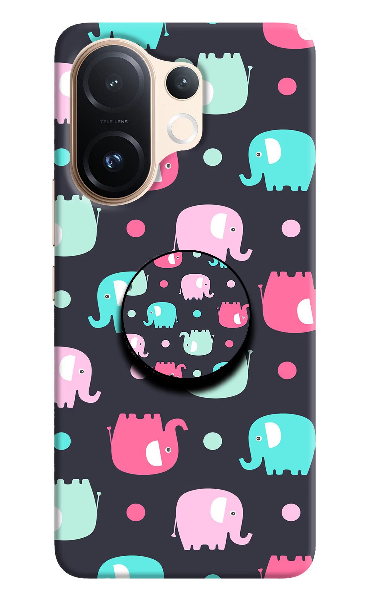 Baby Elephants Vivo T4 Pro 5G Pop Case by Casekaro