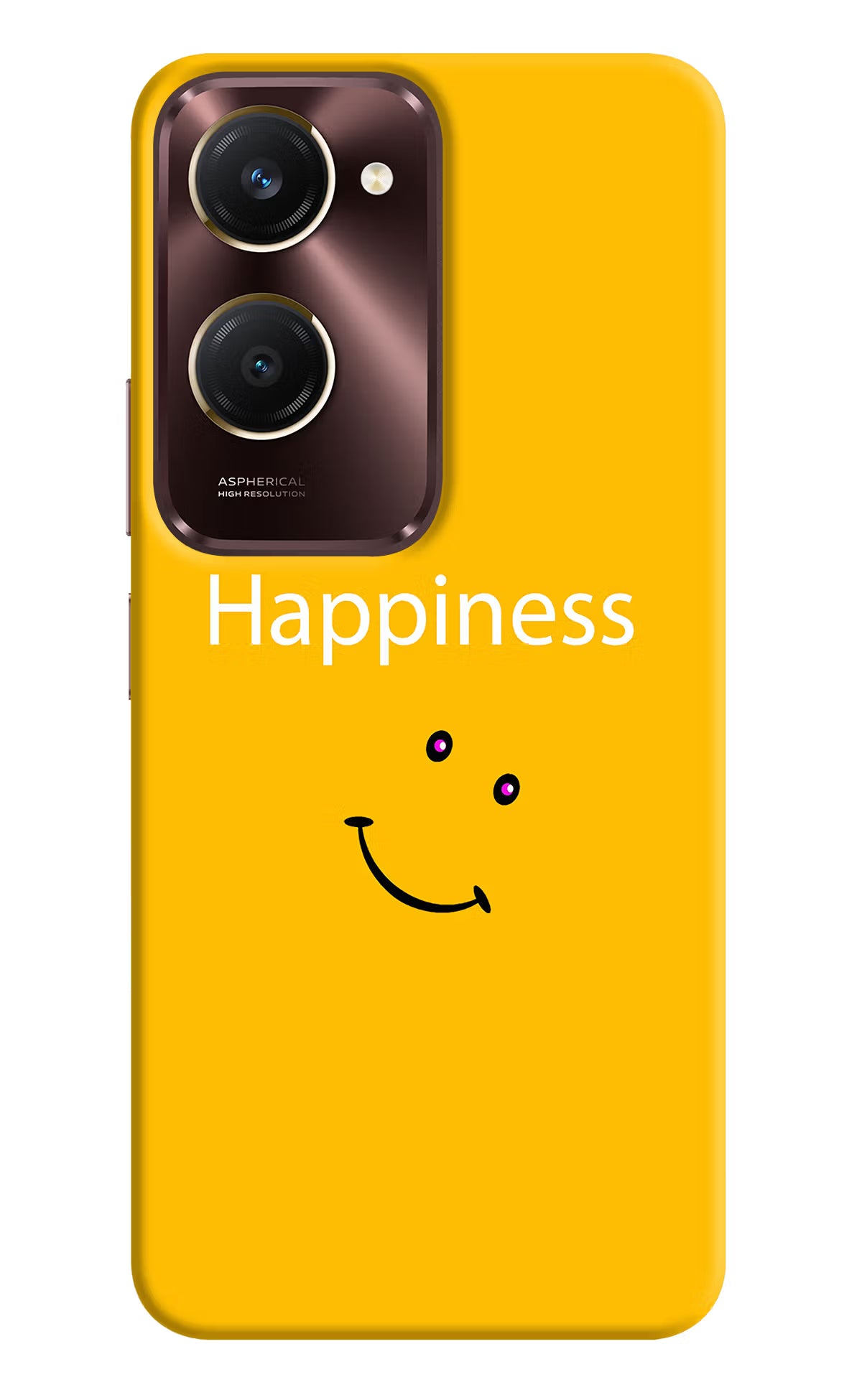 Happiness With Smiley Vivo Y28s 5G Hard Case Back Cover by Casekaro