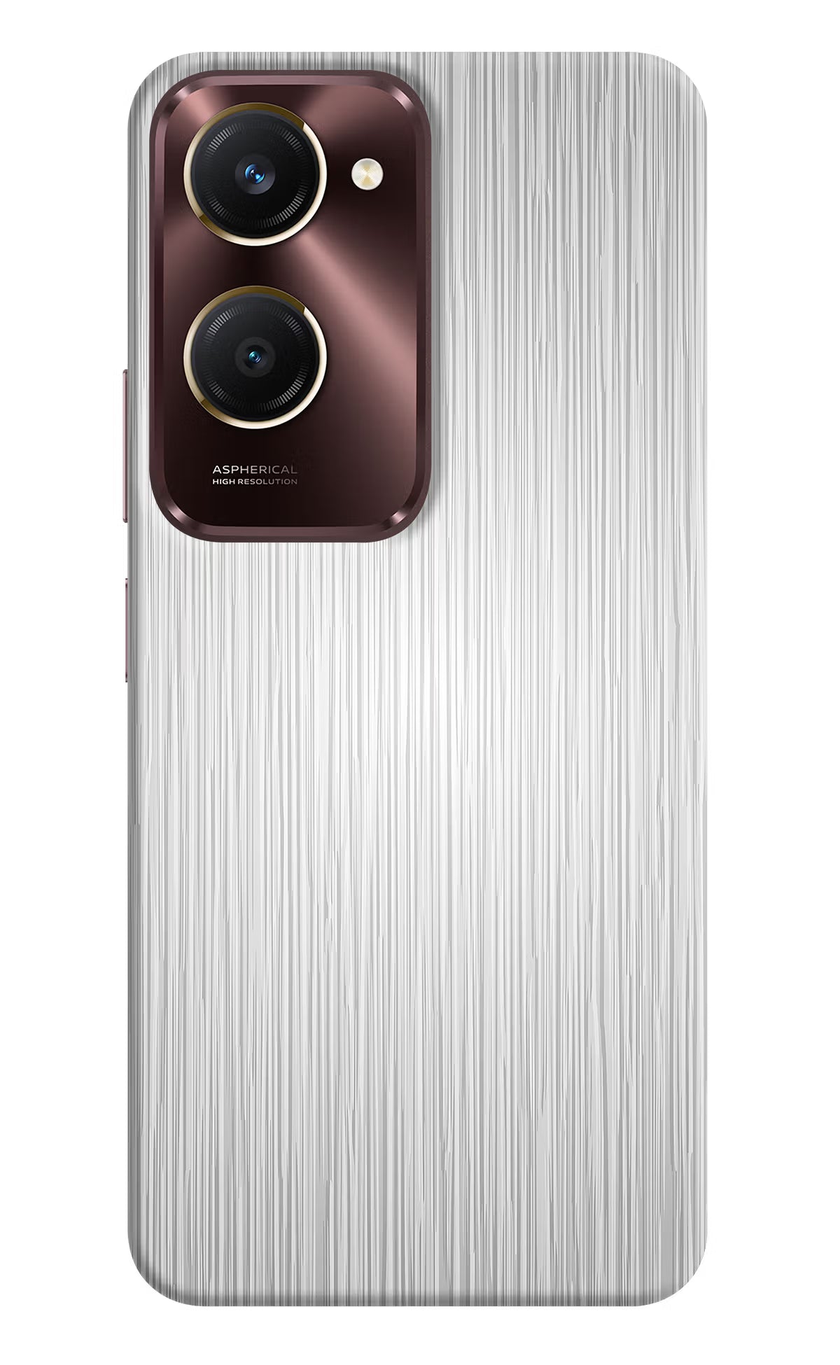 Wooden Grey Texture Vivo Y28s 5G Hard Case Back Cover by Casekaro