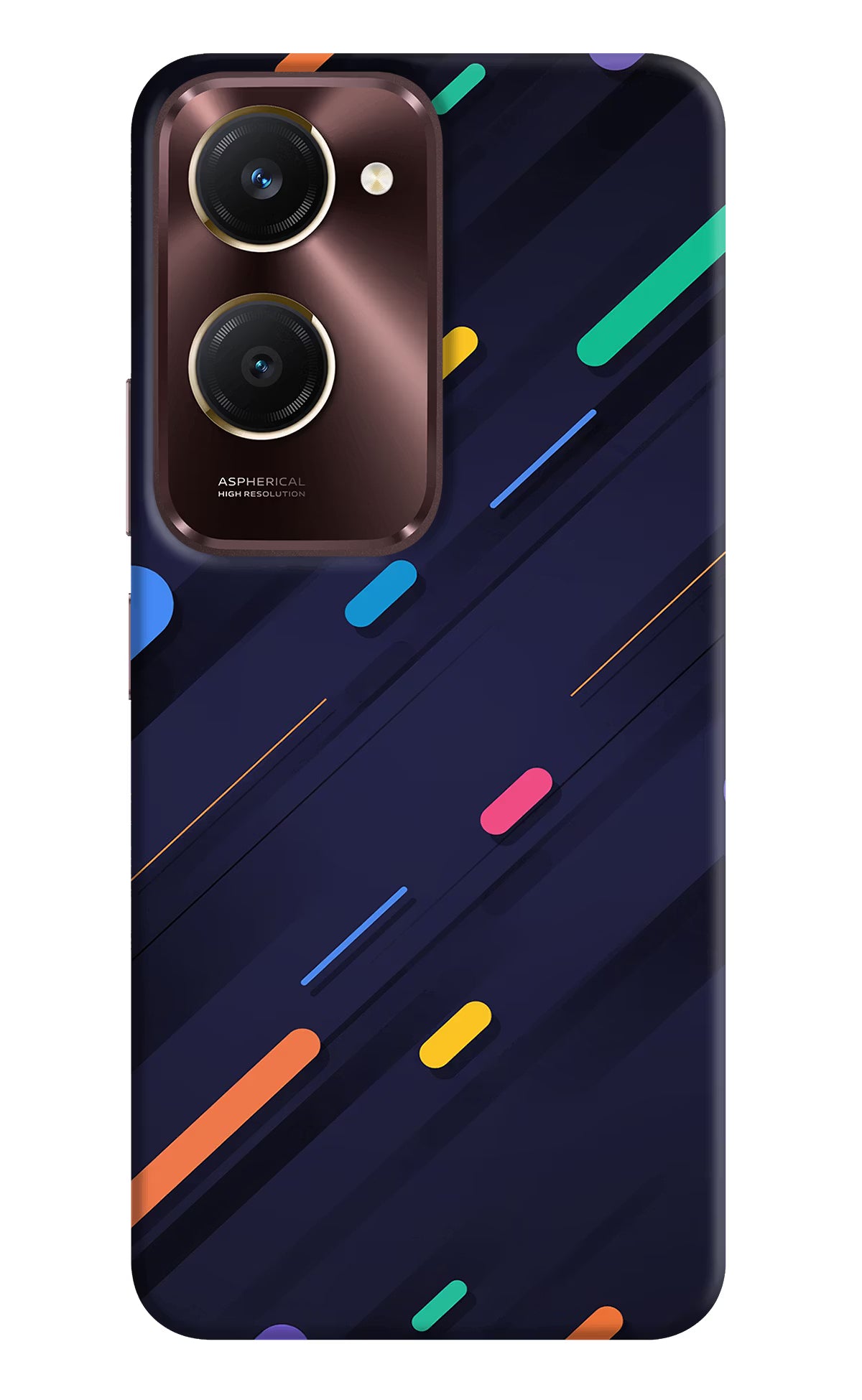 Abstract Design Vivo Y28s 5G Hard Case Back Cover by Casekaro