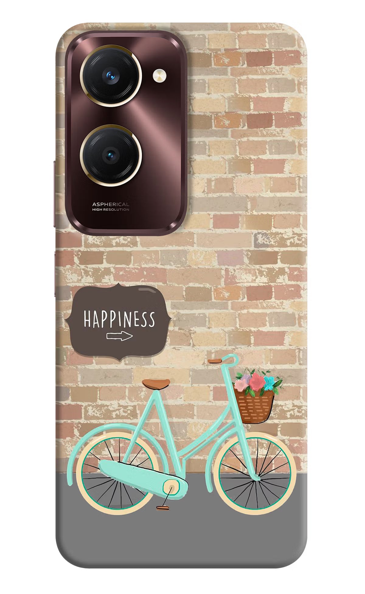 Happiness Artwork Vivo Y28s 5G Hard Case Back Cover by Casekaro