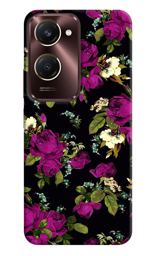 Flowers Vivo Y28s 5G Hard Case Back Cover by Casekaro