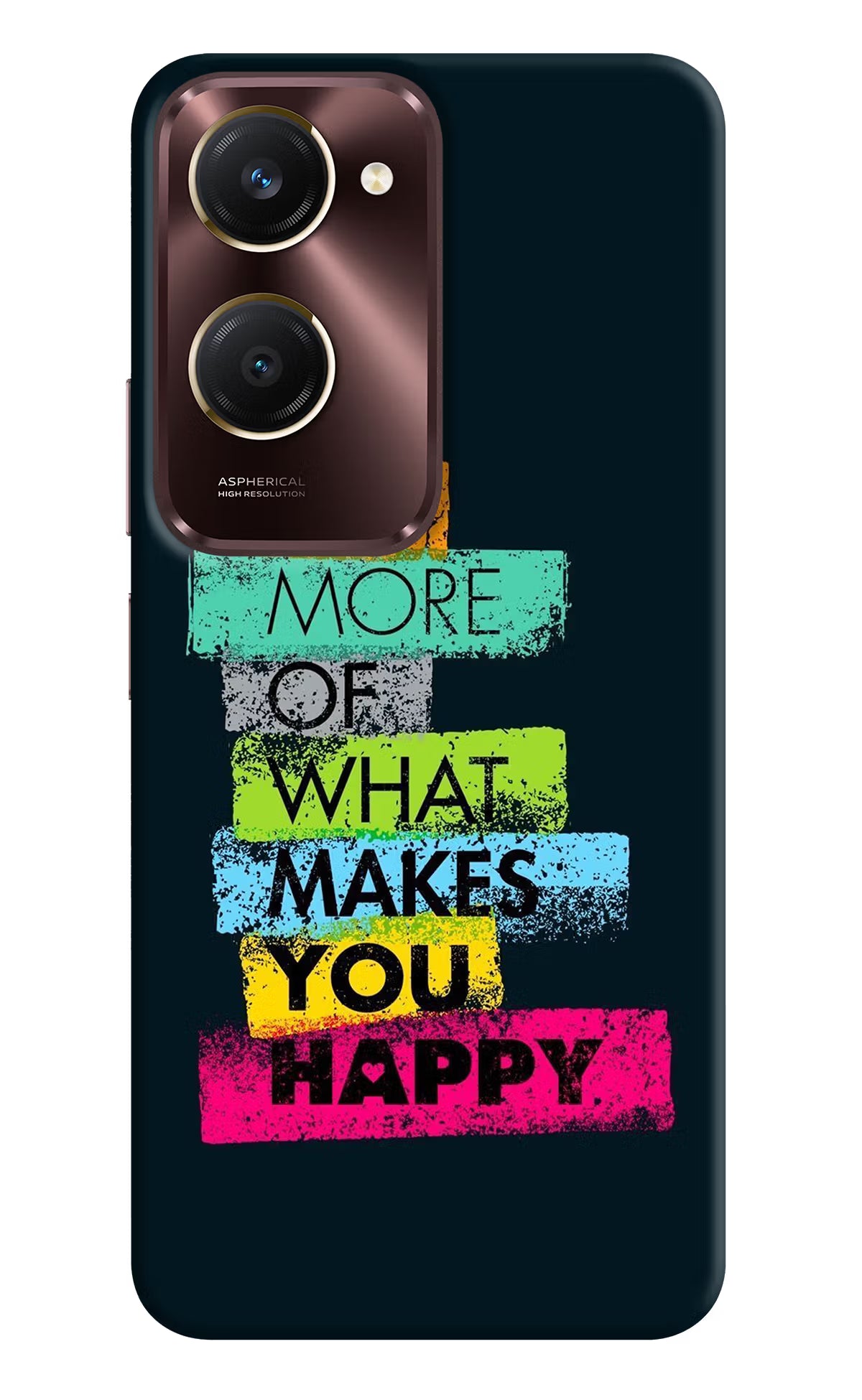 Do More Of What Makes You Happy Vivo Y28s 5G Hard Case Back Cover by Casekaro