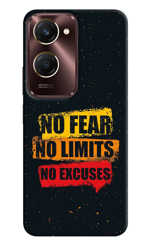 No Fear No Limits No Excuse Vivo Y28s 5G Hard Case Back Cover by Casekaro