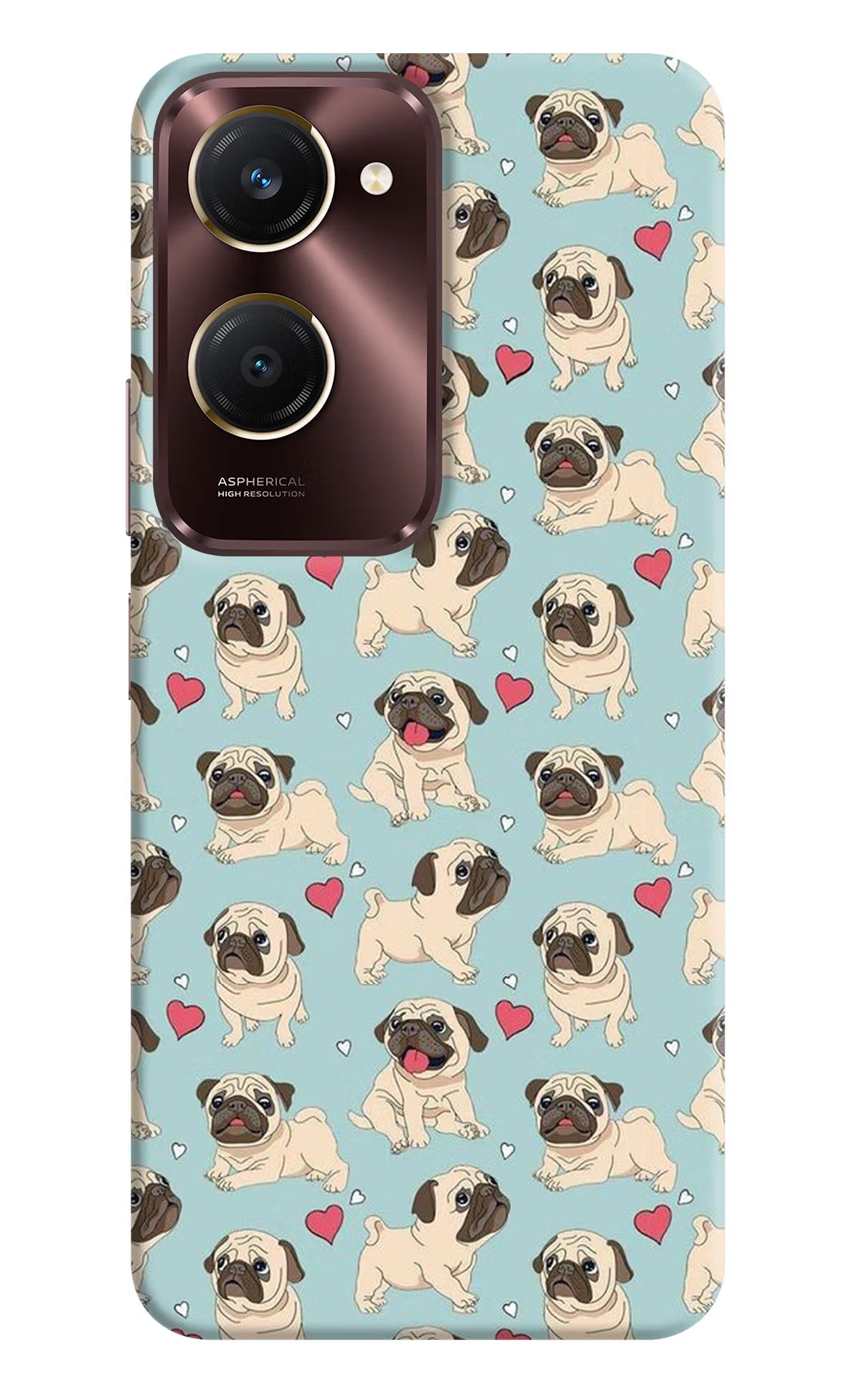 Pug Dog Vivo Y28s 5G Hard Case Back Cover by Casekaro