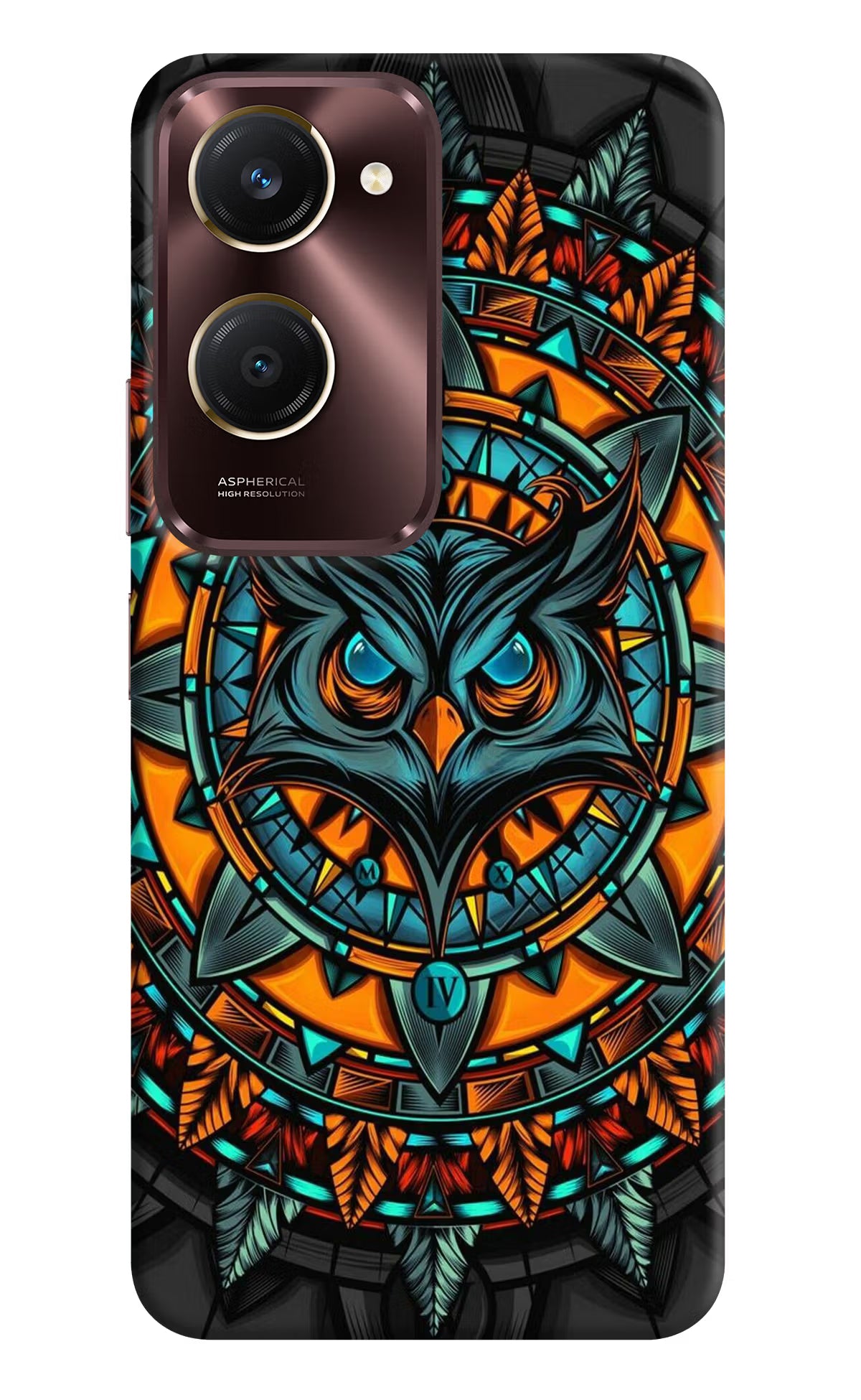 Angry Owl Art Vivo Y28s 5G Hard Case Back Cover by Casekaro