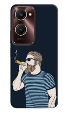 Smoking Vivo Y28s 5G Hard Case Back Cover by Casekaro