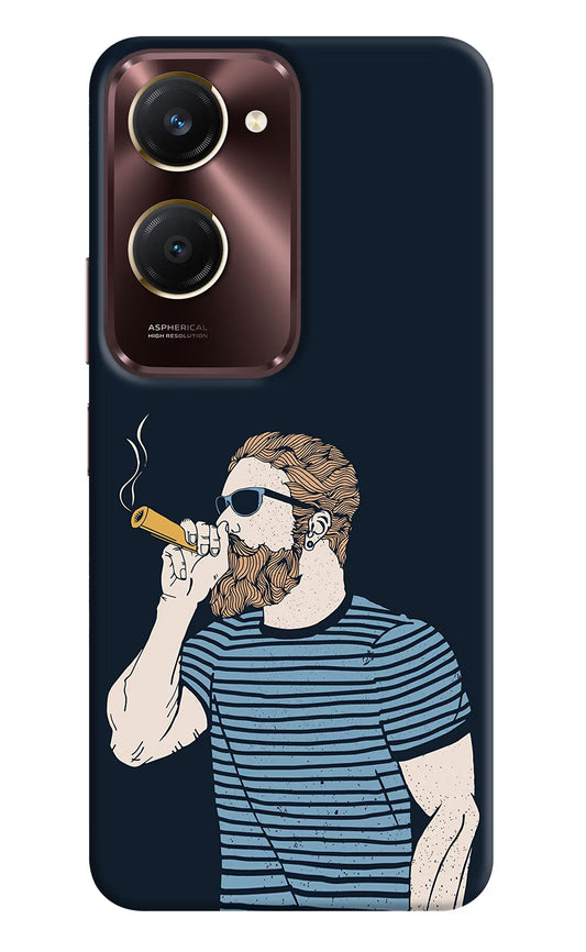 Smoking Vivo Y28s 5G Hard Case Back Cover by Casekaro