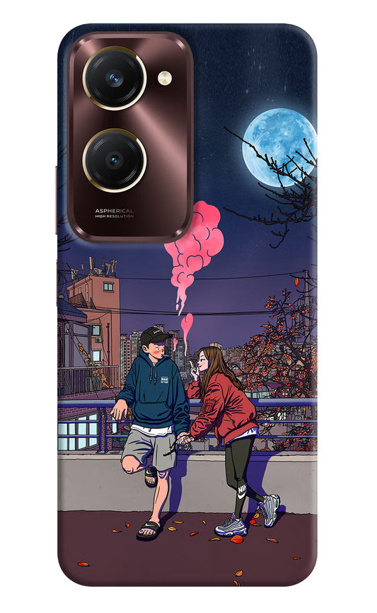 Chilling Couple Vivo Y28s 5G Hard Case Back Cover by Casekaro
