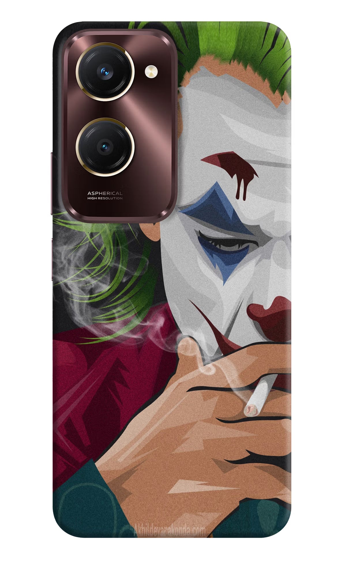 Joker Smoking Vivo Y28s 5G Hard Case Back Cover by Casekaro