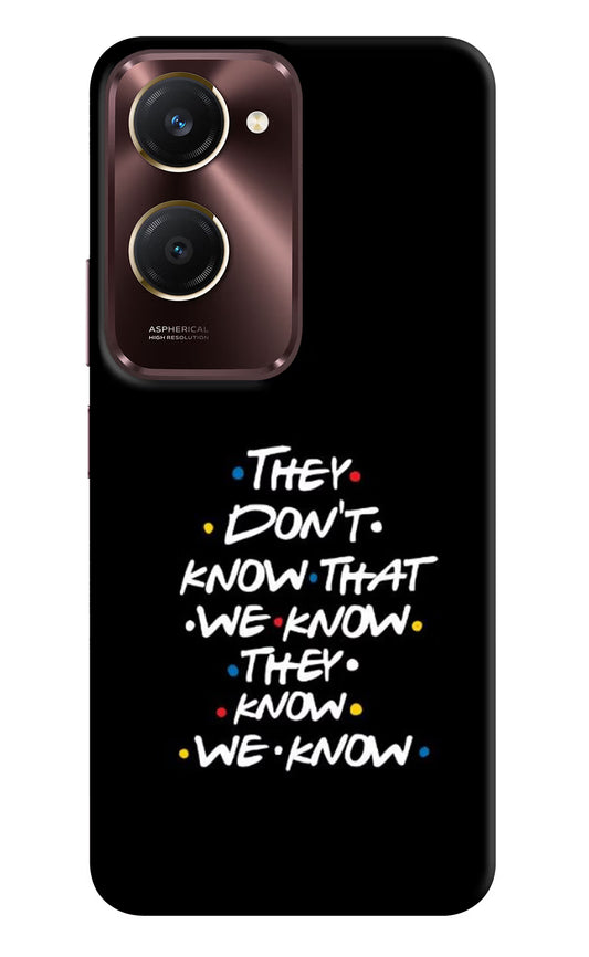 FRIENDS Dialogue Vivo Y28s 5G Hard Case Back Cover by Casekaro