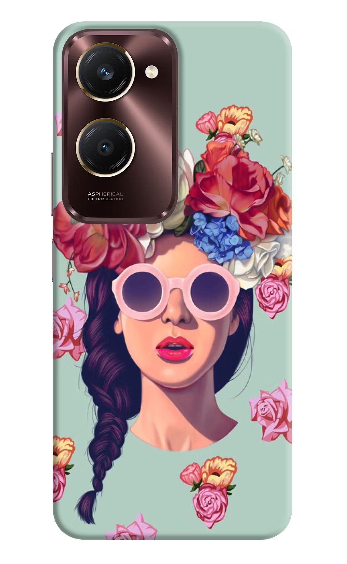 Pretty Girl Vivo Y28s 5G Hard Case Back Cover by Casekaro