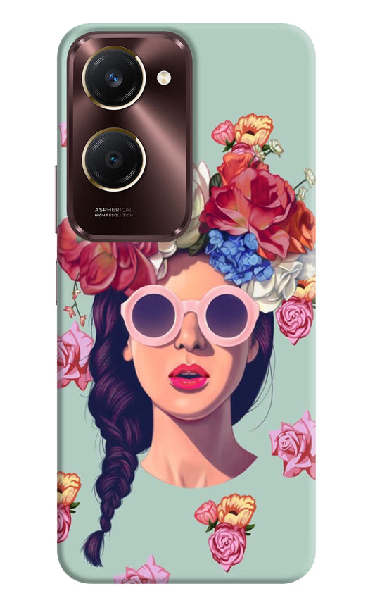 Pretty Girl Vivo Y28s 5G Hard Case Back Cover by Casekaro