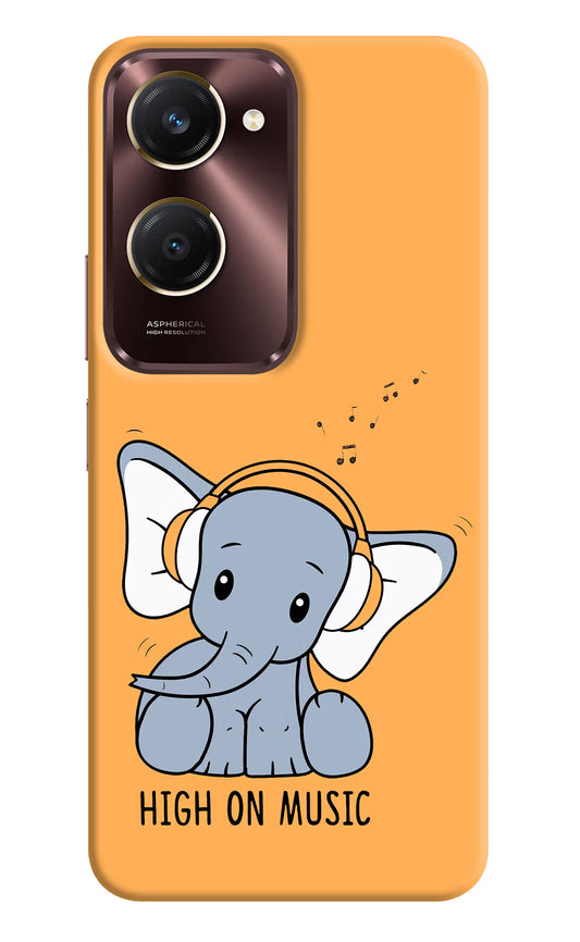 High On Music Vivo Y28s 5G Hard Case Back Cover by Casekaro
