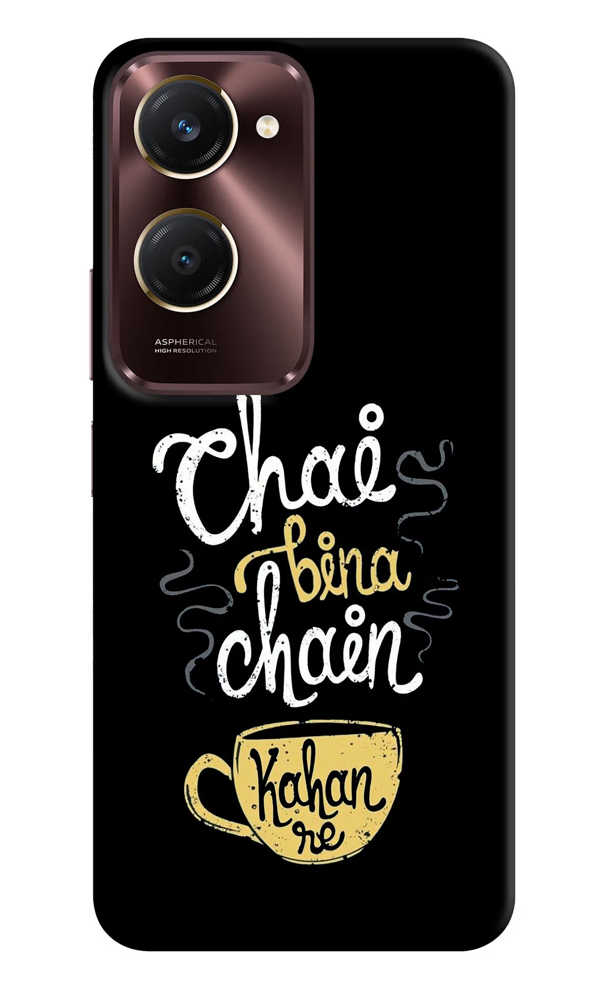 Chai Bina Chain Kaha Re Vivo Y28s 5G Hard Case Back Cover by Casekaro