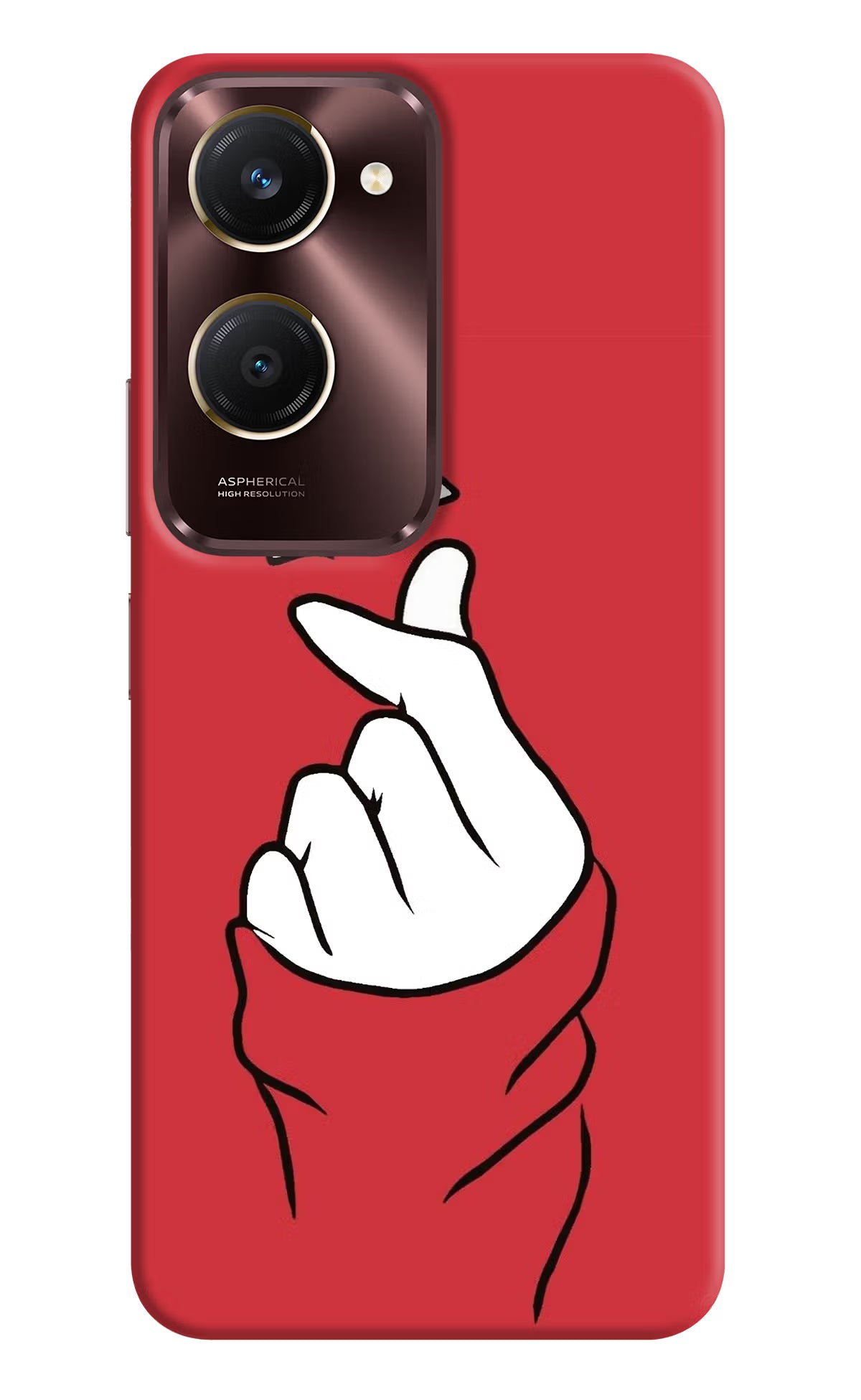 Korean Love Sign Vivo Y28s 5G Hard Case Back Cover by Casekaro