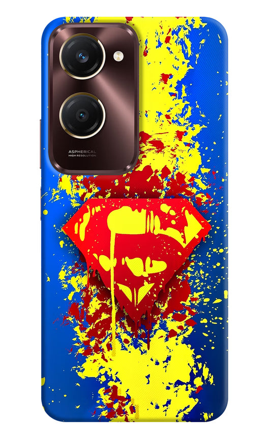 Superman logo Vivo Y28s 5G Hard Case Back Cover by Casekaro
