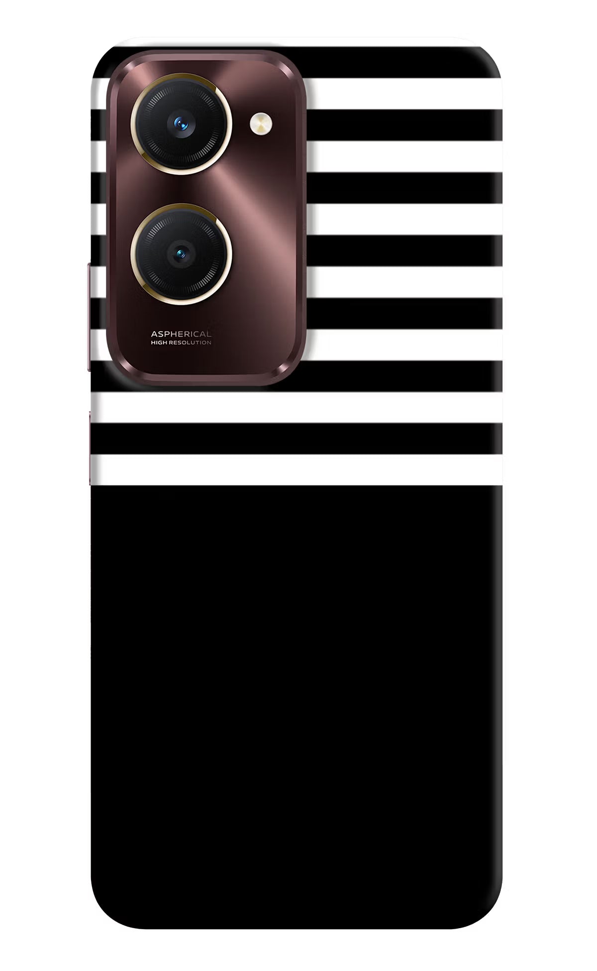 Black and White Print Vivo Y28s 5G Hard Case Back Cover by Casekaro