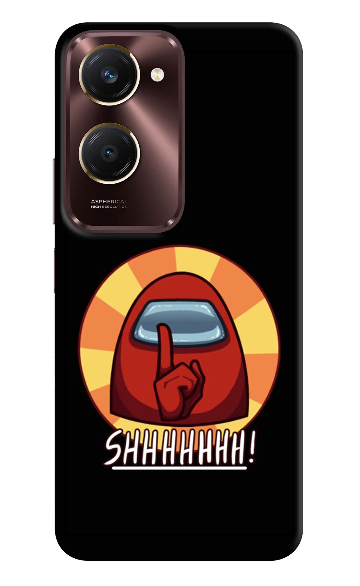 Among Us Shhh! Vivo Y28s 5G Hard Case Back Cover by Casekaro
