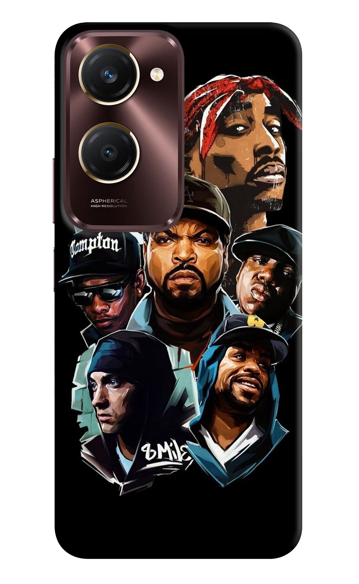 Rappers Vivo Y28s 5G Hard Case Back Cover by Casekaro