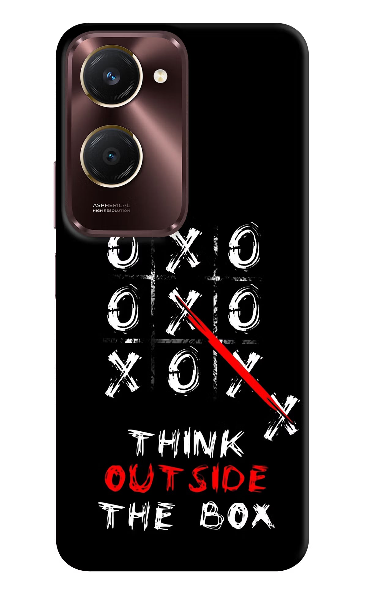 Think out of the BOX Vivo Y28s 5G Hard Case Back Cover by Casekaro