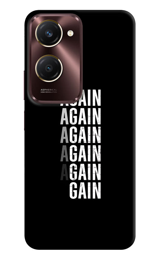 Again Again Gain Vivo Y28s 5G Hard Case Back Cover by Casekaro