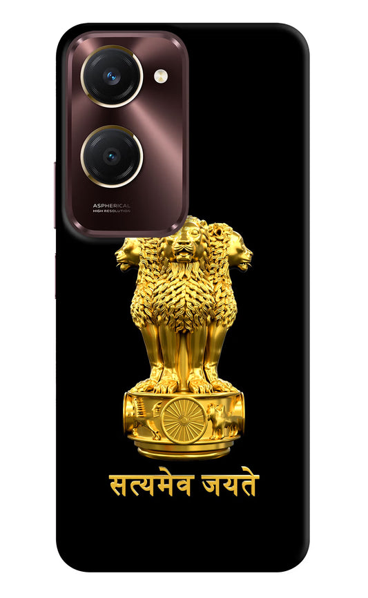 Satyamev Jayate Golden Vivo Y28s 5G Hard Case Back Cover by Casekaro