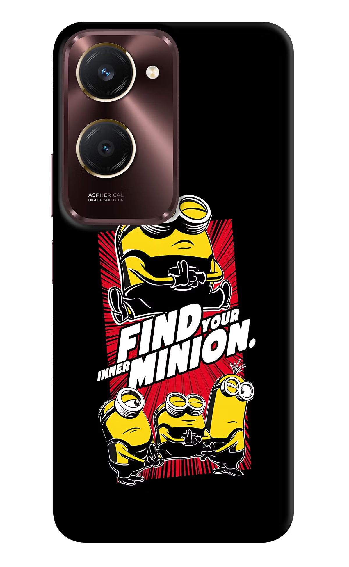 Find your inner Minion Vivo Y28s 5G Hard Case Back Cover by Casekaro
