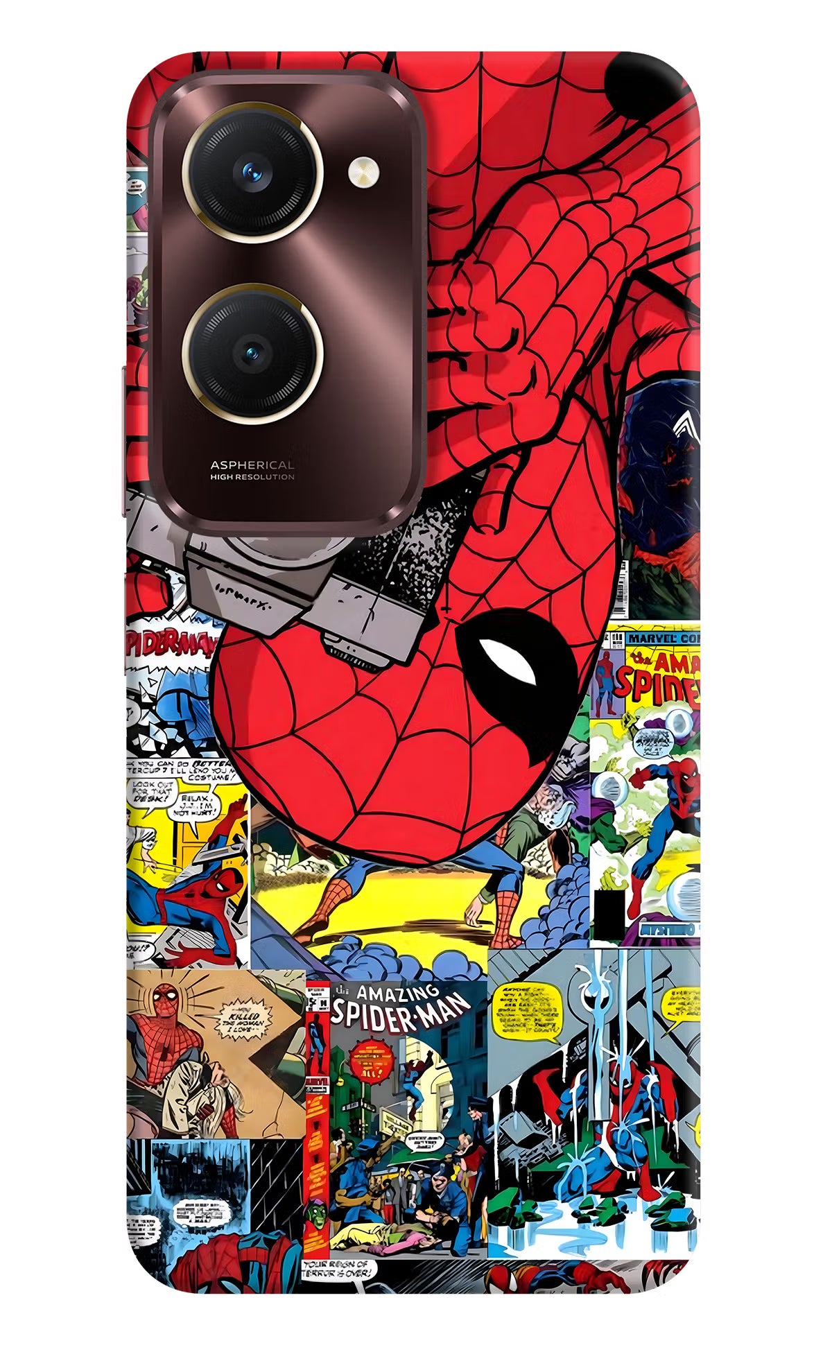 Spider Man Vivo Y28s 5G Hard Case Back Cover by Casekaro