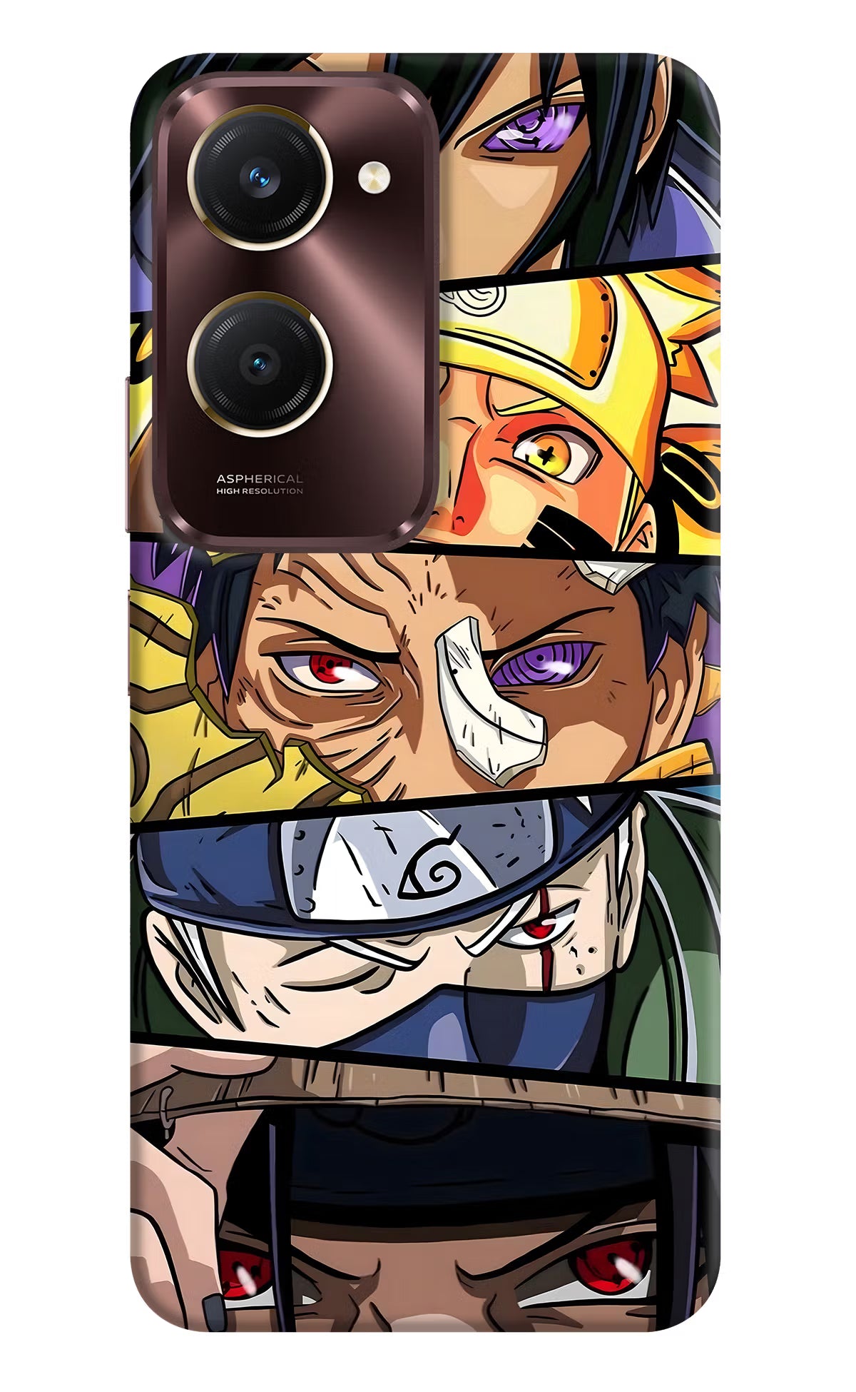 Naruto Character Vivo Y28s 5G Hard Case Back Cover by Casekaro