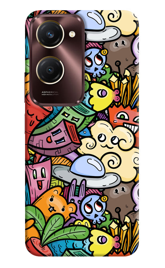 Veggie Doodle Vivo Y28s 5G Hard Case Back Cover by Casekaro
