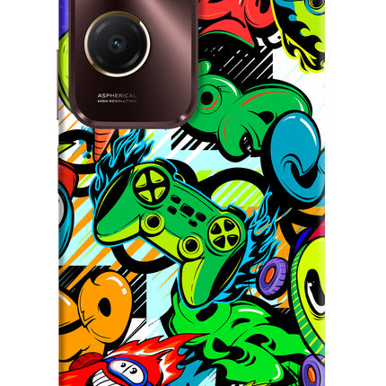 Game Doodle Vivo Y28s 5G Hard Case Back Cover by Casekaro