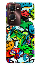 Game Doodle Vivo Y28s 5G Hard Case Back Cover by Casekaro