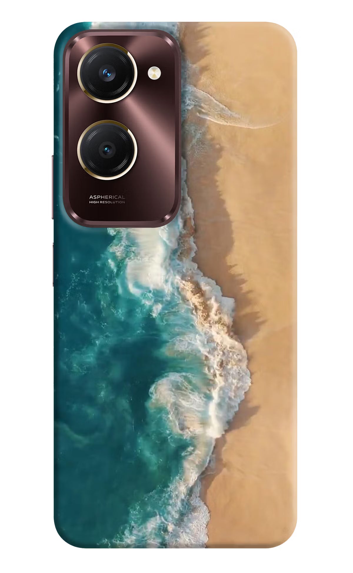 Ocean Beach Vivo Y28s 5G Hard Case Back Cover by Casekaro