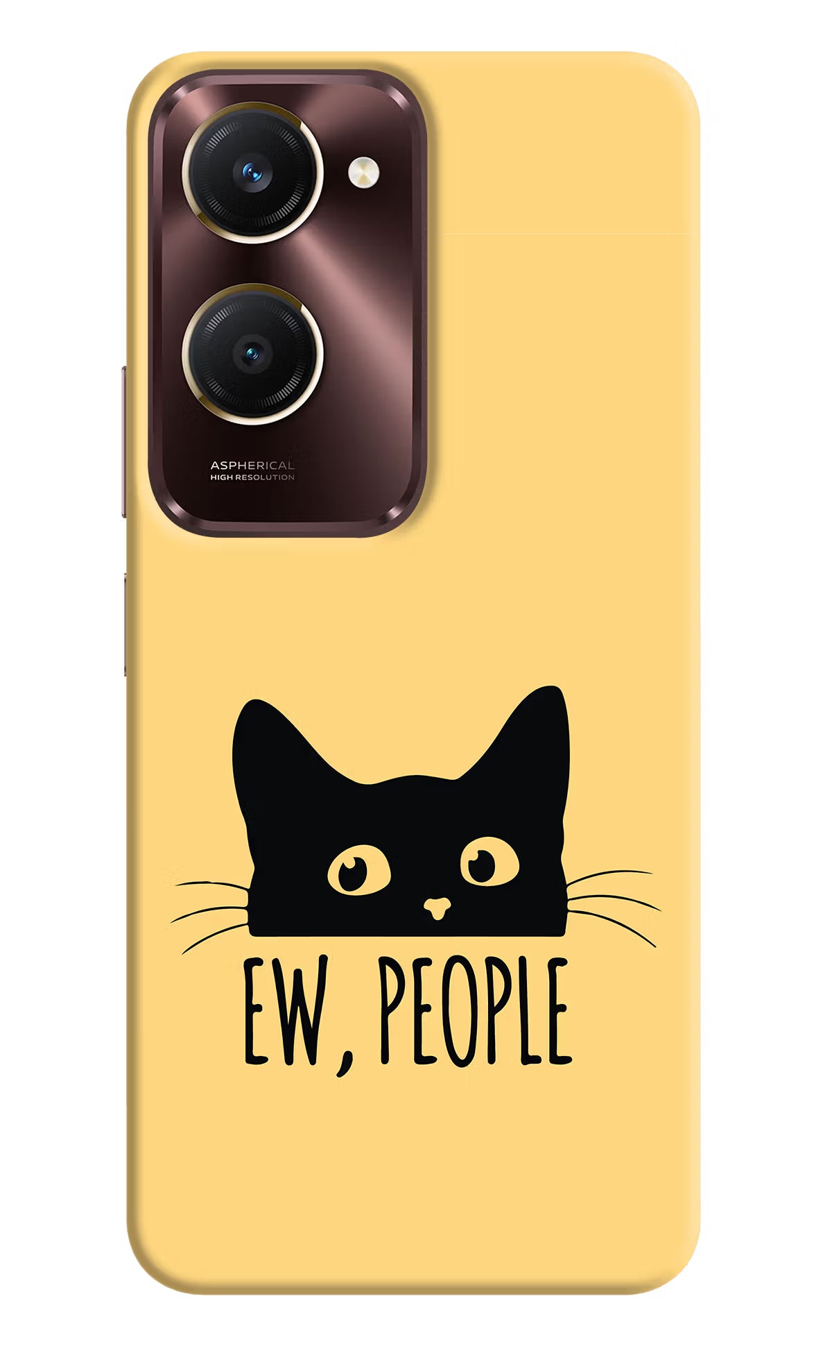 Ew People Catitude Vivo Y28s 5G Hard Case Back Cover by Casekaro