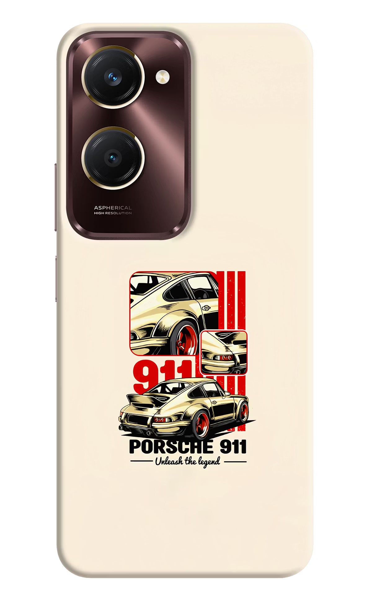 Classic Porsche 911 Vivo Y28s 5G Hard Case Back Cover by Casekaro