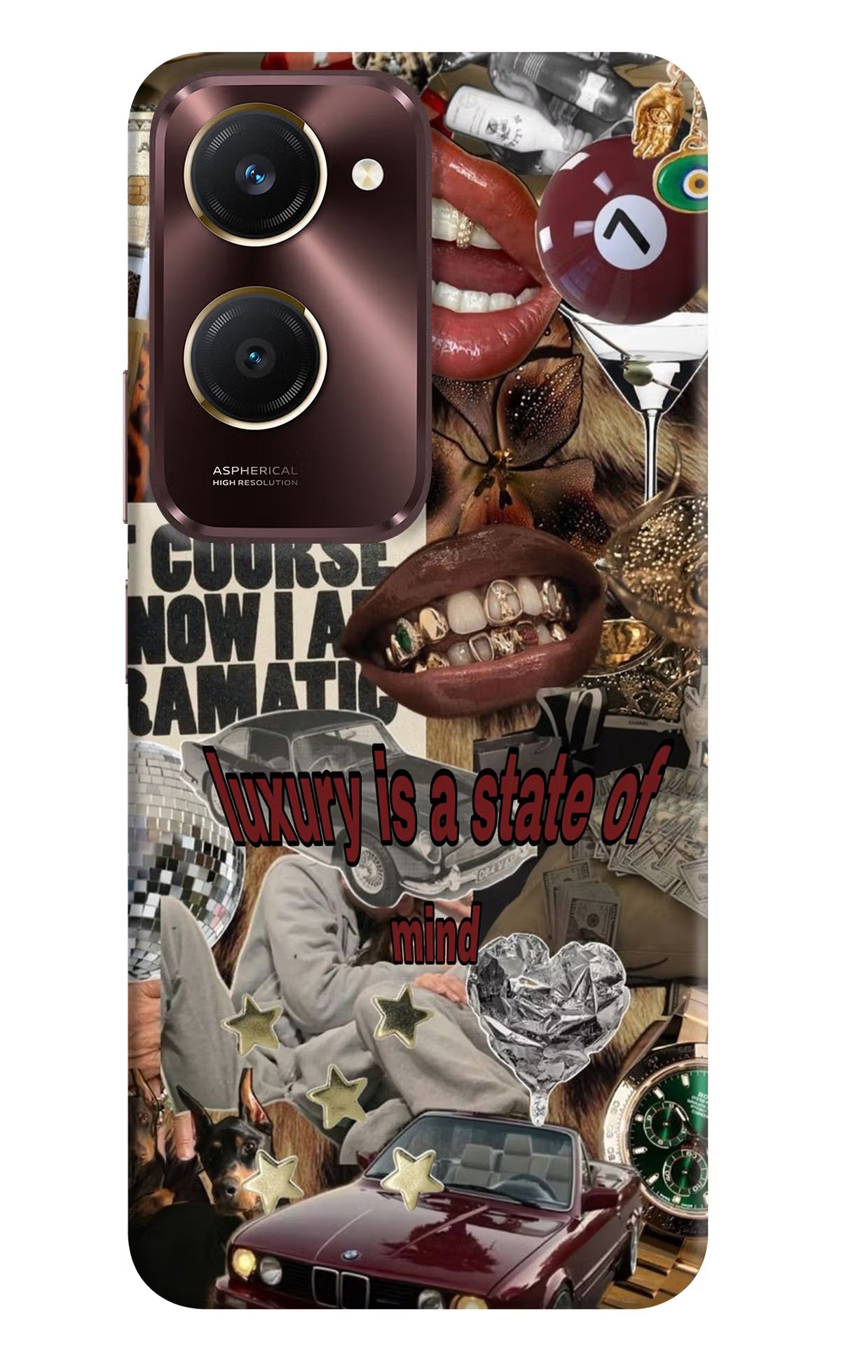 Luxury Vivo Y28s 5G Hard Case Back Cover by Casekaro