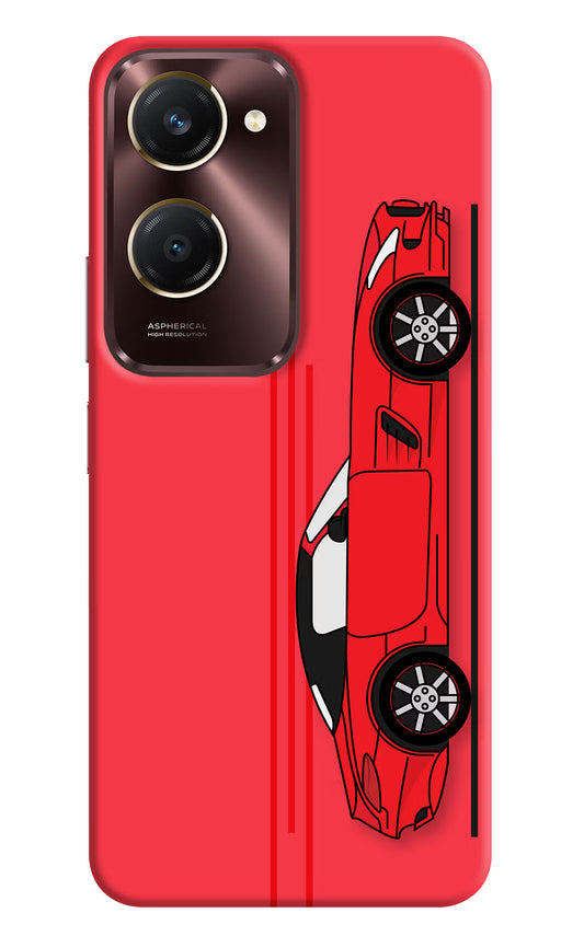 Red Velocity Vivo Y28s 5G Hard Case Back Cover by Casekaro