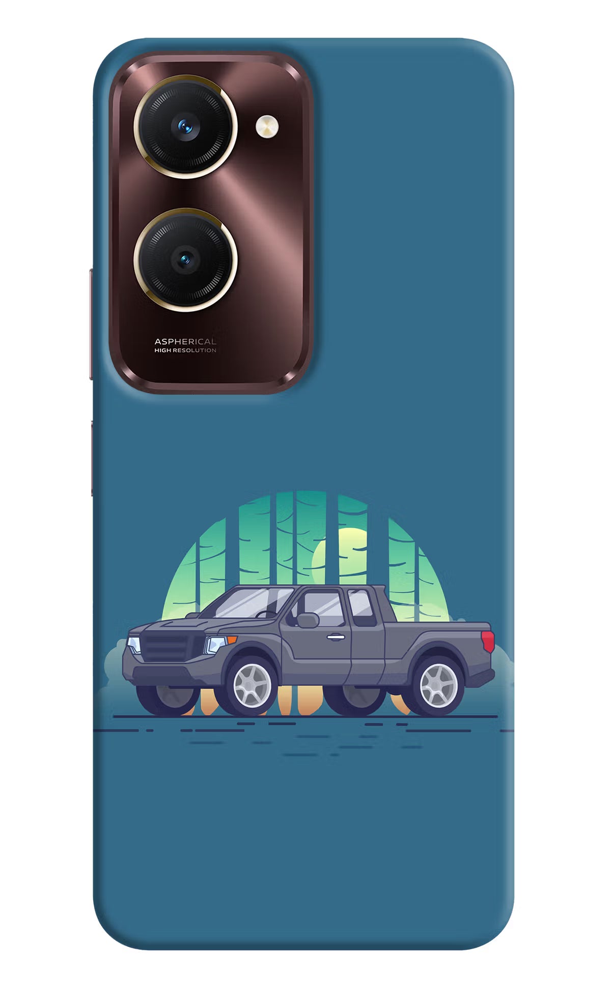 Retro Garage Vibe Vivo Y28s 5G Hard Case Back Cover by Casekaro