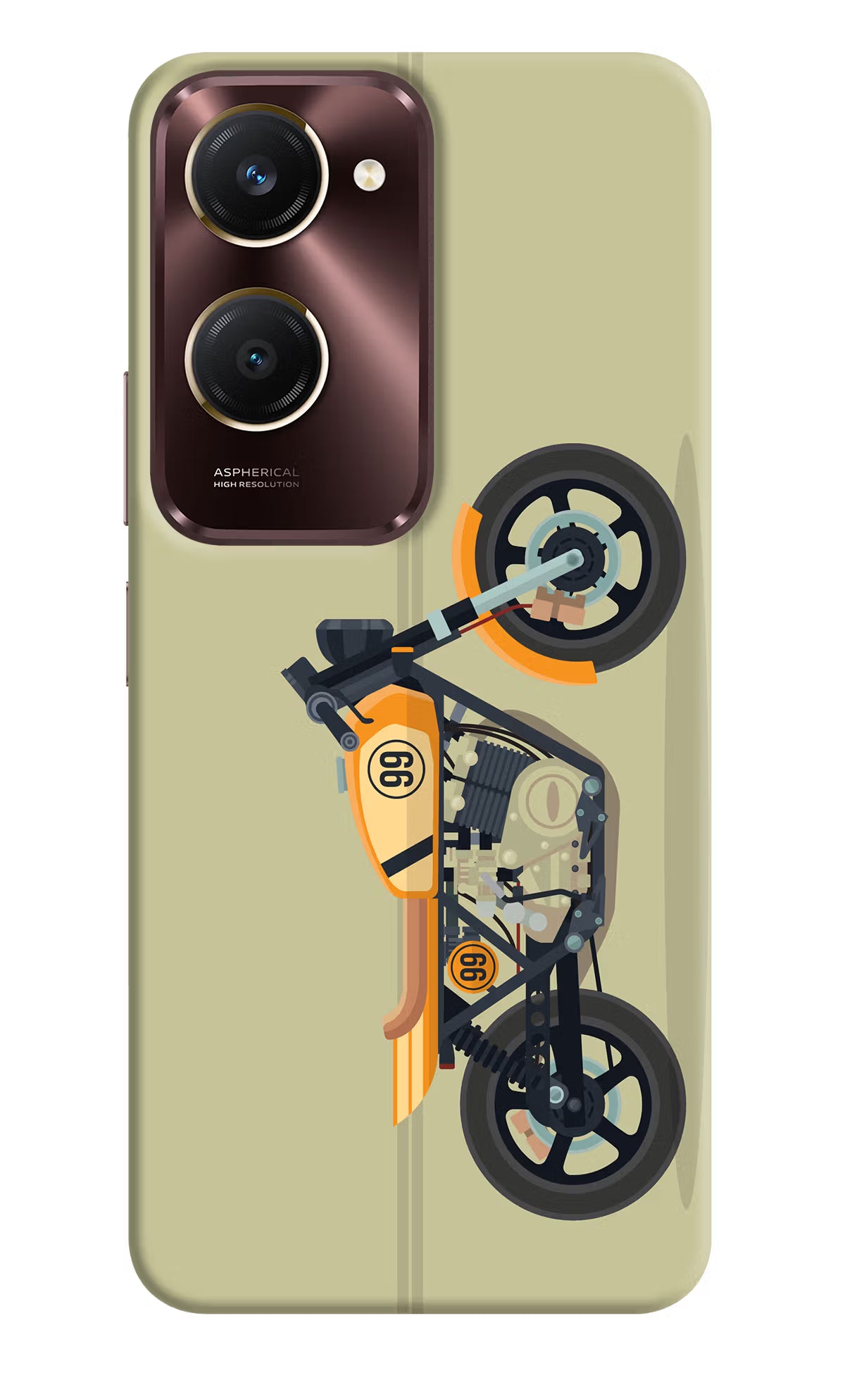Vertical Speedster Vivo Y28s 5G Hard Case Back Cover by Casekaro