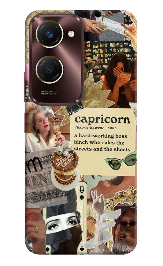Capricorn Zodiac Vivo Y28s 5G Hard Case Back Cover by Casekaro